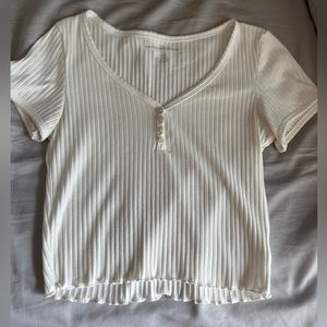 American Eagle white crop top